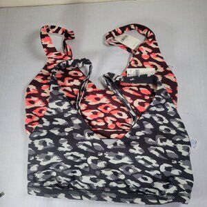 2 Aerie Offline Women Leopard Animal Print Mesh Back Sports Bra Size M